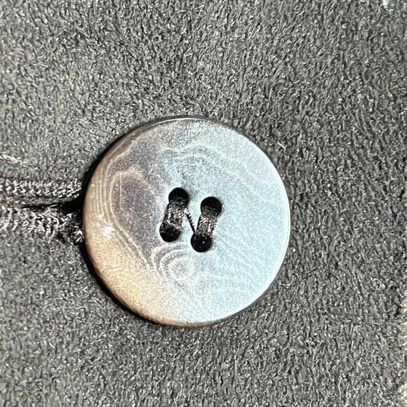 Talbots Brown Faux Suede Sherpa Vest Size 8P Cozy Winter Outerwear - Picture 11 of 12